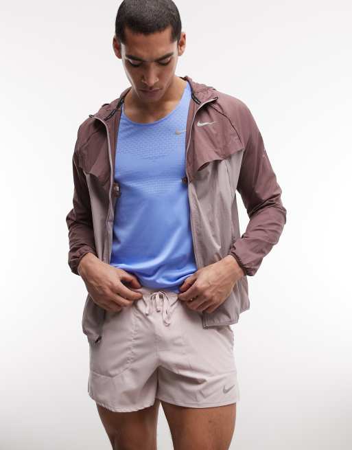 Nike Running Stride Dri-FIT 5inch shorts in light pink, 3 of 5