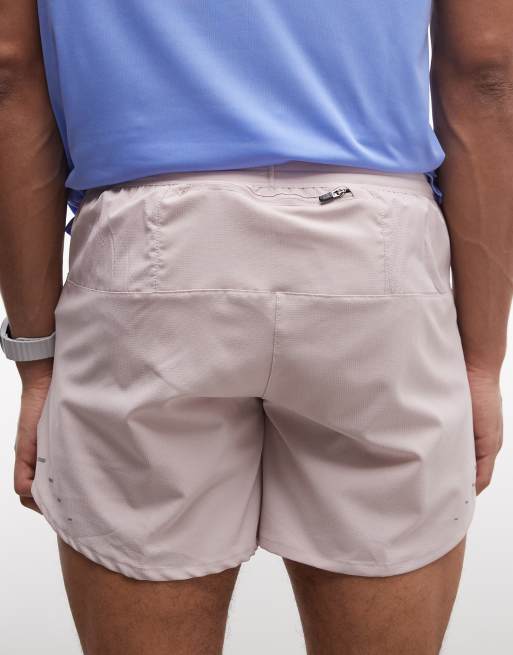 Nike Running Stride Dri-FIT 5inch shorts in light pink, 5 of 5