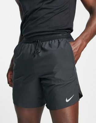 Nike Running Stride Dri-FIT 7 inch shorts in black - ASOS Price Checker