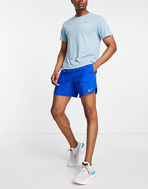 Nike Running Stride Dri-FIT 7 inch shorts in royal blue