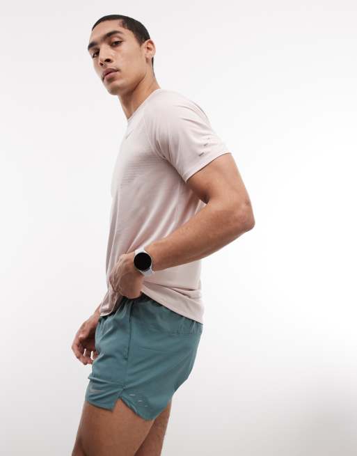 Nike Running - Stride Dri-FIT - Grå 5-tommers shorts med for, 3 af 5