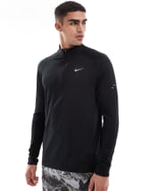 Nike Running Wild Run Element half zip in grey | ASOS