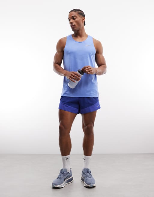 Nike Running - Stride - Dri-FIT - Hemdje in blauw, 2 van 5