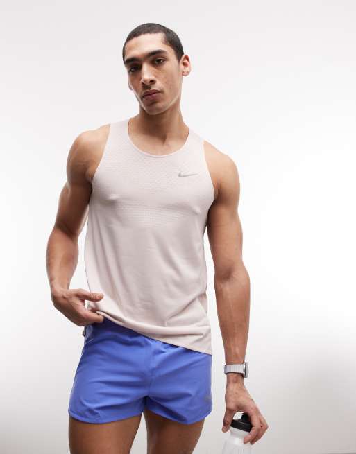 Nike Running - Stride - Dri-FIT - Hemdje in lichtroze, 2 van 5