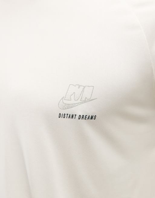 Nike Running - Stride Dri-FIT - Råhvid T-shirt med drømmeprint, 5 af 5