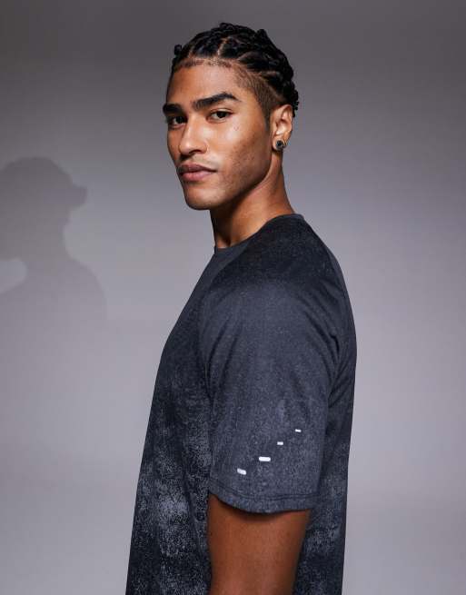Nike Running Stride Dri-FIT t-shirt in dark grey, 4 of 5