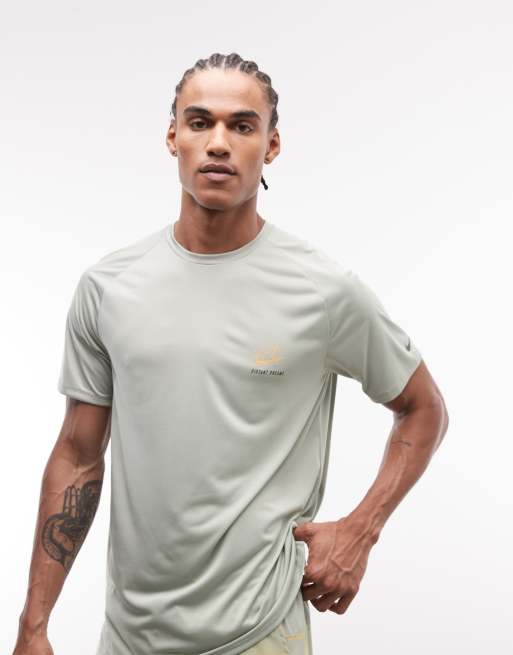 Nike Running - Stride - Dri-FIT - T-shirt met droomprint in groen, 3 van 5