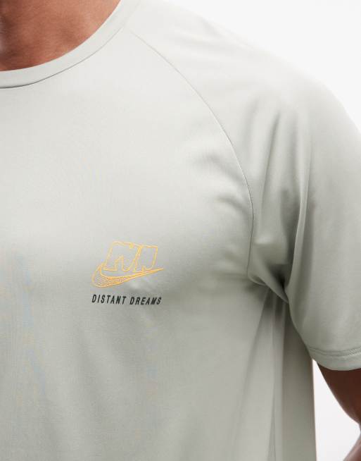 Nike Running - Stride - Dri-FIT - T-shirt met droomprint in groen, 5 van 5