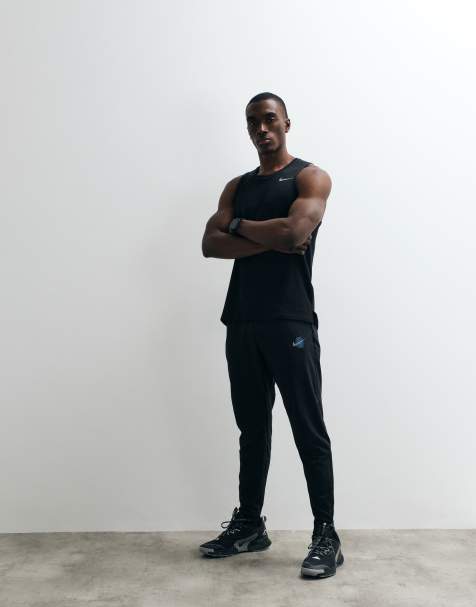 Nike Running Stride Dri-FIT woven trousers in black