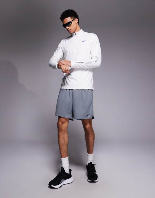 Nike Running Stride Energy Dri-FIT half zip long sleeve top in white, 2 of 5