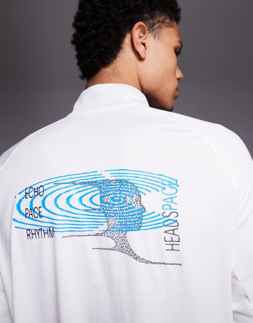 Nike Running Stride Energy Dri-FIT half zip long sleeve top in white, 4 of 5