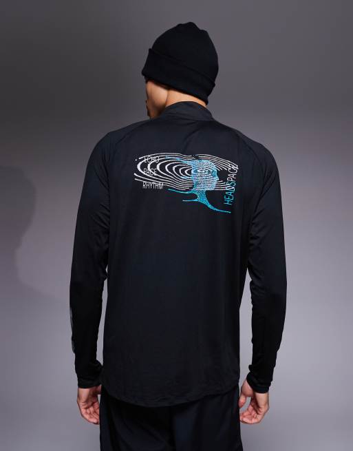 Nike Running - Stride Energy Dri-FIT - Sort langærmet overdel med halv lynlås, 3 af 5
