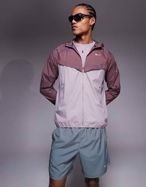 Nike Running - Stride Repel - Giacca bordeaux e viola chiaro - view 1