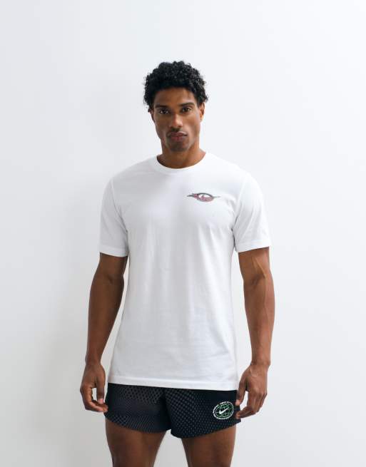 Nike Running - Stride - T-shirt imprimé au dos en tissu Dri-FIT - Blanc, 2 de 5