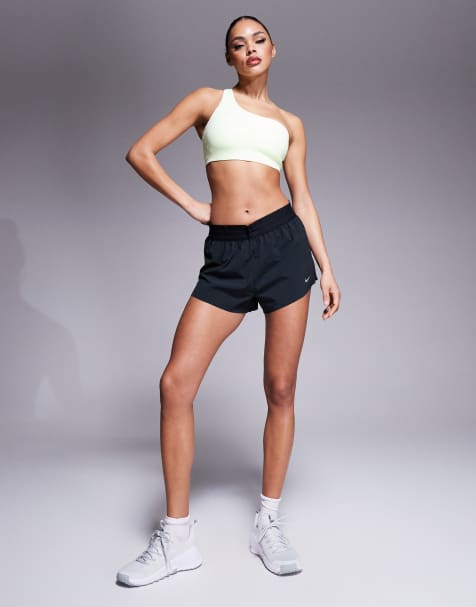 Nike Running Swift 3 inch brief lined shorts in black