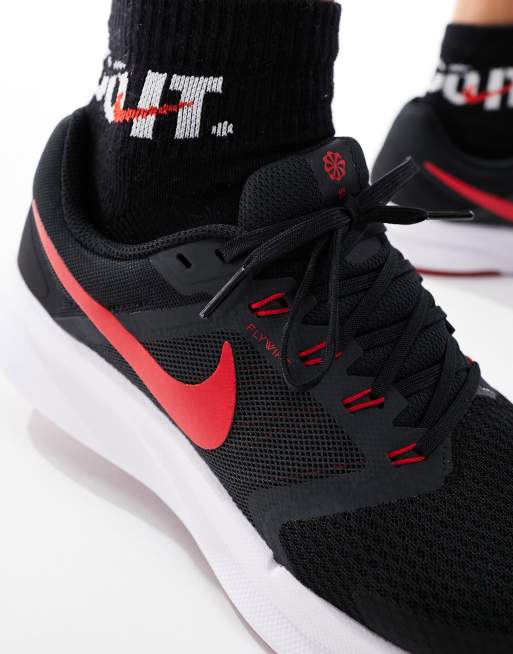 Nike free run outlet red white black