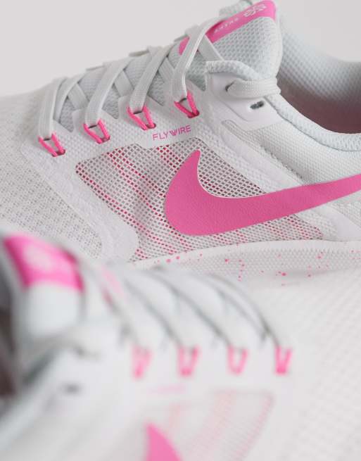 Nike Running Swift 3 sneakers in white and pink , 5 of 5