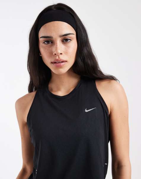 Nike Running – Swift Breathe – Czarny top bez rękawów - view 1