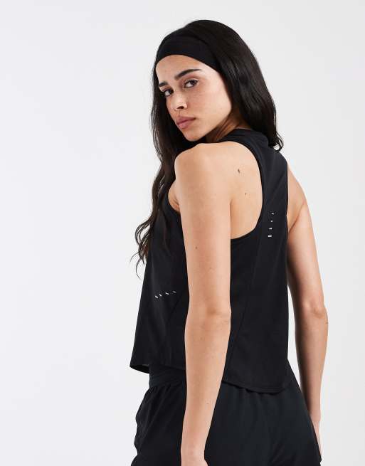 Nike Running Swift Breathe tank in black, 4 of 4