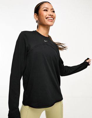 Nike Running Swift Dri-FIT element long sleeve top in black - ASOS Price Checker