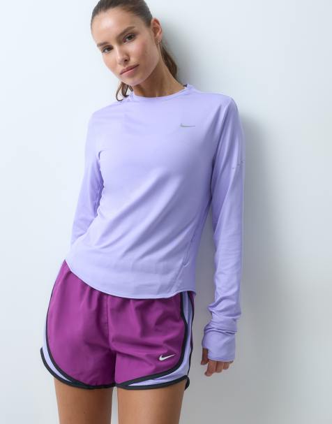 Nike Running Swift Dri-FIT long sleeve top in purple - view 1