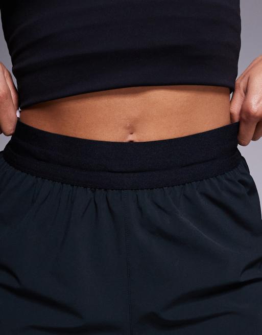 Nike Running Swift Dri-FIT mid rise 3 inch 2 in 1 shorts in black , 5 of 5