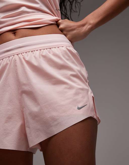 Nike Running Swift Dri-FIT mid rise inch in shorts in pink