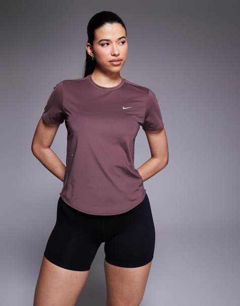 Nike Running - Swift - Dri-FIT - Mørkelilla T-shirt - view 1