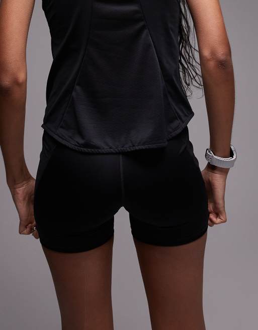 Nike Running - Swift Dri-FIT - Pantaloncini leggings a vita alta da 4" neri, 2 di 5