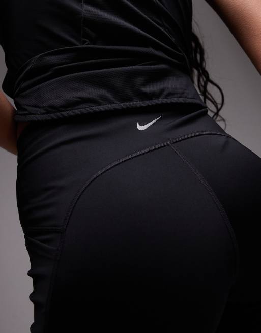 Nike Running - Swift Dri-FIT - Pantaloncini leggings a vita alta da 4" neri, 4 di 5