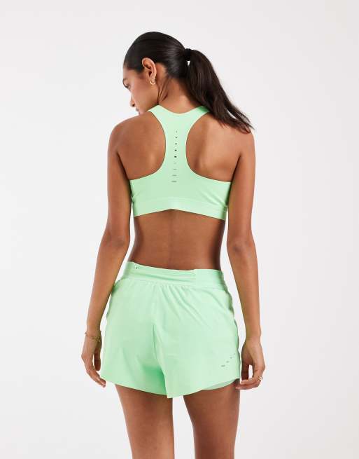 Nike Running Swift Dri-FIT short 2-en-1 taille mi-haute en vert fluo, 5 de 5