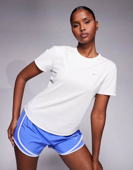 Nike Running - Swift Dri-FIT - T-shirt color bianco sporco