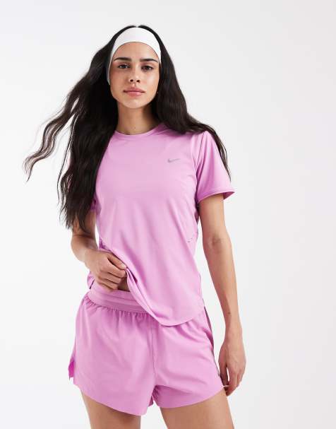 Nike Running Swift Dri-FIT t-shirt in pink  - view 1