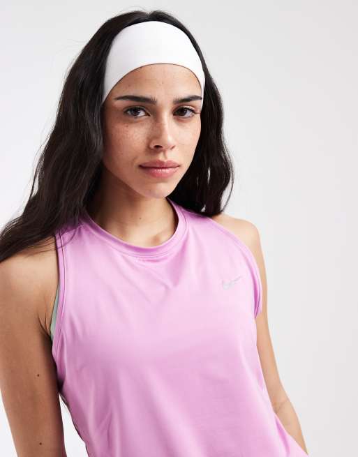 Nike Running Swift Dri-FIT vest in pink , 4 of 4