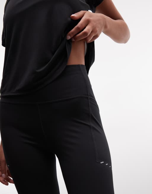 Nike Running - Swift - Legging 7/8 en tissu Dri-FIT à taille haute avec poche - Noir, 3 de 5