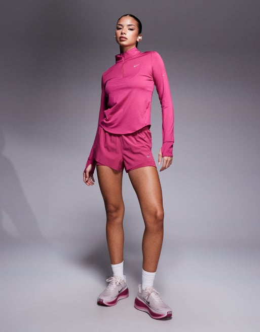 Nike Running - Swift - Pink 2-i-1-shorts med mellemhøj talje, 4 af 5