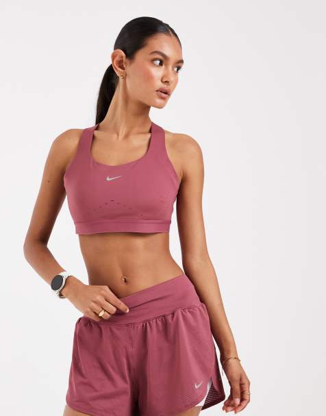 Nike Running – Swift – Różowy biustonosz sportowy do intensywnych ćwiczeń - view 1