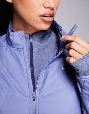 Nike Swift Ruched Jacket In Blue