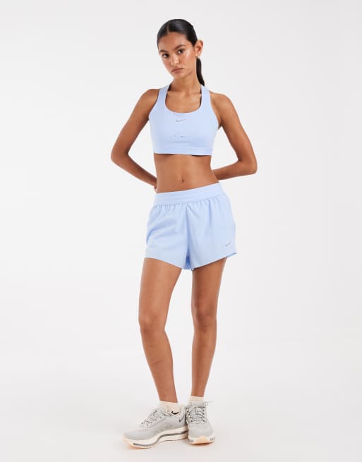 Nike Running Swift Sport-BH mit starkem Halt in Blau, 2 von 4