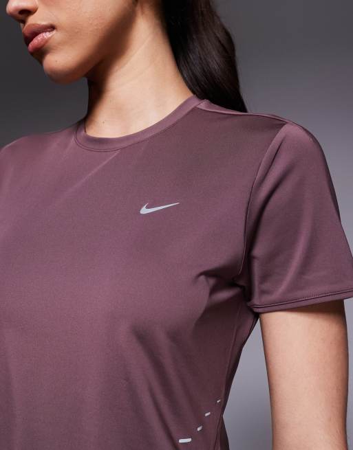 Nike Running - Swift - T-shirt en tissu Dri-FIT - Violet foncé, 2 de 4