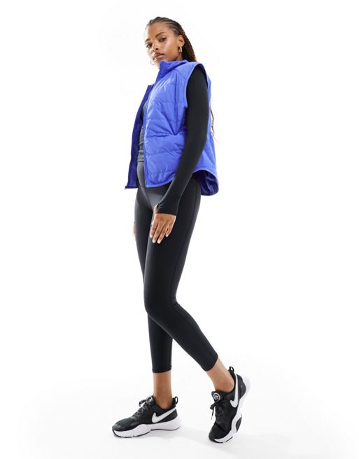Nike Running Swift Thema-fit vest in blue joy