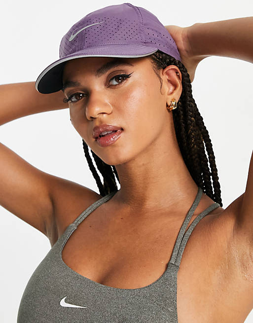 Nike Running Swoosh cap in purple