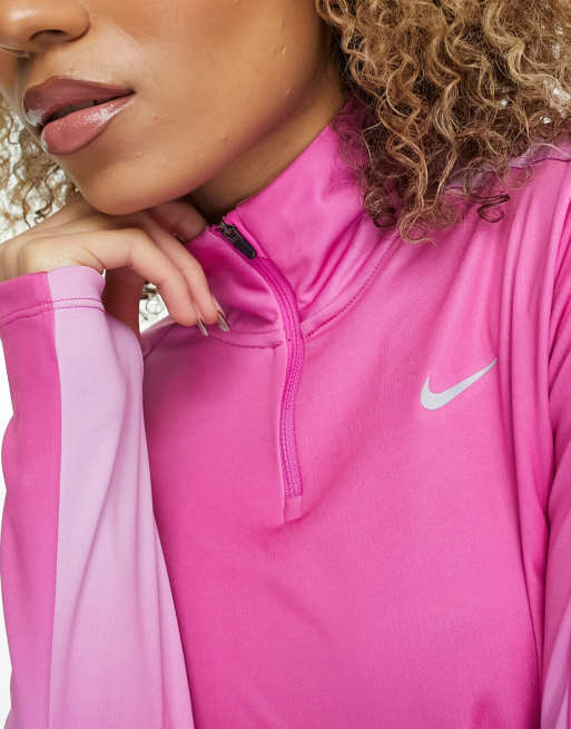 Pink nike hot sale track top