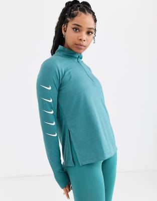 nike running half zip top