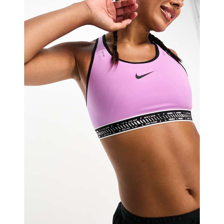 Nike Training Indy Dri-Fit v-neck light support sports bra in yellow