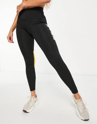 Nike Running Swoosh Run Fast Dri-FIT heritage logo 7/8 leggings in black, £27.00