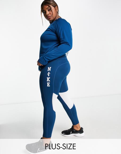 Nike Plus Size Dri-FIT Swoosh Run Mid-Rise 7/8 Running Leggings