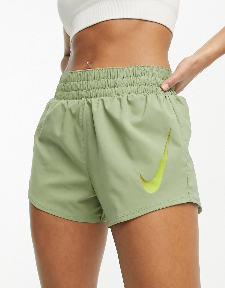 Nike Running Swoosh shorts in green