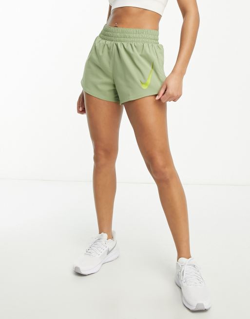 Nike green hotsell shorts womens