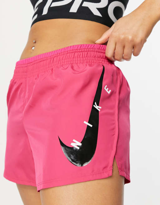 New Nike Women's Running Shorts Tempo PINK white medium Large s m